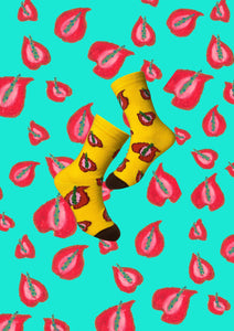 THE RED LIPSTICK KIDS' ANKLE SOCKS